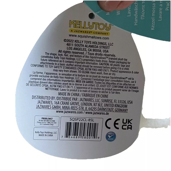 NWT SQUISHMALLOWS EMELA THE SAINT PATRICK'S DAY LAMB 8" PLUSH - Picture 5 of 7